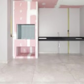 Placa de gesso Drywall Placo - Knauf RF vermelha 15 x 1200 x 1800 mm