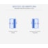 Porta para drywall esquerda E-Door M48 branco 35 x 820 x 2110 mm