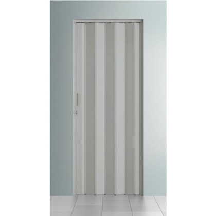 Porta sanfonada BCF cinza 84 x 210 cm