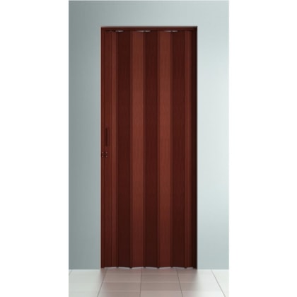 Porta sanfonada BCF mogno 60 x 210 cm