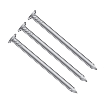 Prego de aço com cabeça Gerdau polido 17 x 21 pacote 1 kg