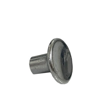 Puxador botão concavo Esplane cromado 25mm