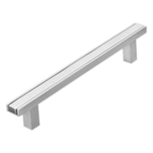Puxador de alça Pauma 201 cromado / acetinado 256 mm