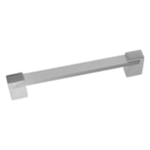 Puxador de alça Pauma 227 cromado / acetinado 96 mm