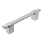 Puxador de alça Pauma 258 cromado / acetinado 128 mm