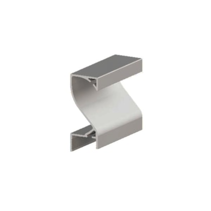 Puxador de alumínio perfil MMO 133 inox 15 x 3000 mm
