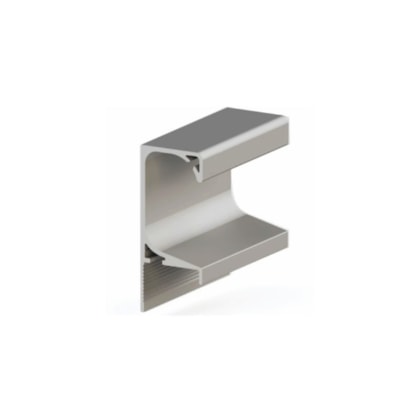 Puxador de alumínio perfil MMO 4759 inox 15 x 3000 mm