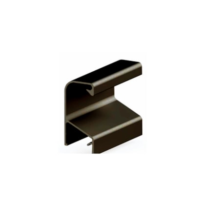 Puxador de alumínio perfil MMO 5015 bronze colegato 15 x 3000 mm
