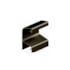 Puxador de alumínio perfil MMO 5015 bronze colegato 15 x 3000 mm