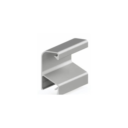 Puxador de alumínio perfil MMO 5015 inox colegato 15 x 3000 mm