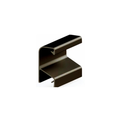 Puxador de alumínio perfil MMO 5018 bronze colegato 18 x 3000 mm