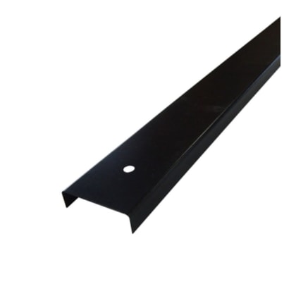 Requadro horizontal liso divisória Rollfor 219 preto 8,4 x 35 x 810 mm