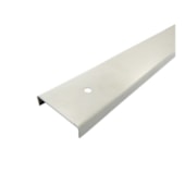 Requadro vertical liso com furo divisória Rollfor branco 0,5 x 35 x 2110 mm