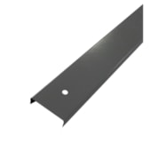 Requadro vertical Rollfor liso com furo prata 0,5mm x 35mm x 2,11m