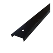 Requadro vertical Rollfor liso com furo preto 0,5mm x 35mm x 2,11m