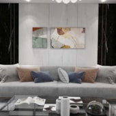 Revestimento lastra EspaçoWall Marble bianco 1200 x 2440 mm
