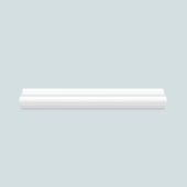 Rodameio e boiserie de poliestireno EspaçoFloor branco 3cm x 15mm x 2,20m Rodameio e boiserie de poliestireno EspaçoFloor branco 3cm x 15mm x 2,20m