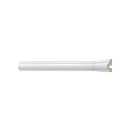 Rodameio e boiserie de poliestireno Santa Luzia Branco 14mm x 29mm x 2400mm
