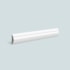Rodameio e boiserie EspaçoFloor branco 30 x 15 x 2200 mm