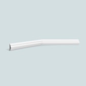 Rodameio e boiserie EspaçoFloor branco 30 x 15 x 2200 mm