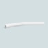 Rodameio e boiserie EspaçoFloor branco 30 x 15 x 2200 mm