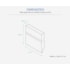 Rodapé de MDF de mdf Durafloor Easy Branco Polar 12cm x 18mm x 2,1m