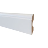 Rodapé de MDF Durafloor Clean Branco Nevada 8cm x 18mm x 2,1m Rodapé de MDF Durafloor Clean Branco Nevada 8cm x 18mm x 2,1m