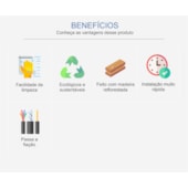 Rodapé de MDF Durafloor Clean Cerezo Varese 8cm x 18mm x 2,1m Rodapé de MDF Durafloor Clean Cerezo Varese 8cm x 18mm x 2,1m