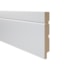 Rodapé de MDF frisado Durafloor Essencial E-03 branco polar 150 x 18 x 2100 mm