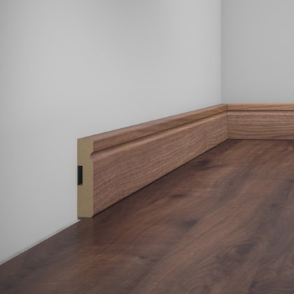 Rodapé de MDF frisado Eucafloor cor 10 70 x 15 x 2400 mm
