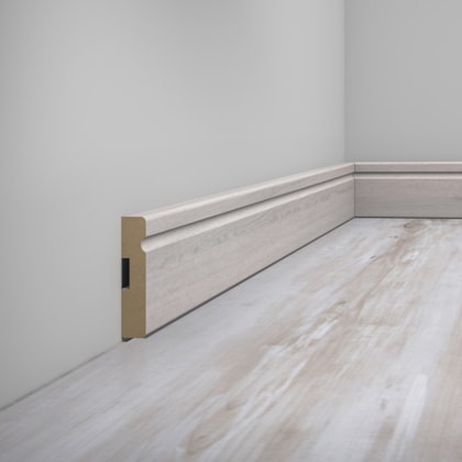 Rodapé de MDF frisado Eucafloor cor 16 70 x 15 x 2400 mm