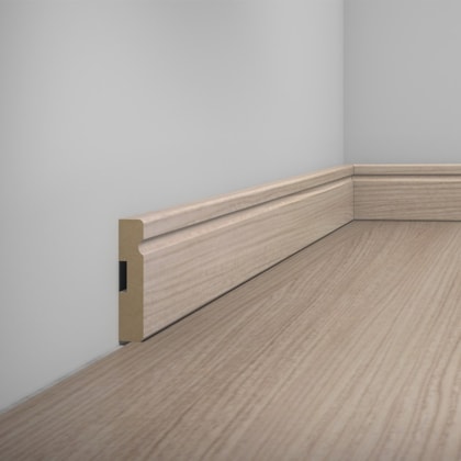 Rodapé de MDF frisado Eucafloor cor 17 70 x 15 x 2400 mm