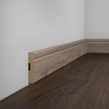 Rodapé de MDF frisado Eucafloor cor 18 70 x 15 x 2400 mm