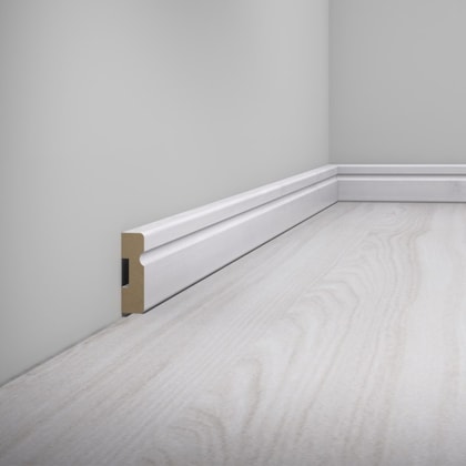 Rodapé de MDF frisado Eucafloor cor 2 50 x 15 x 2400 mm