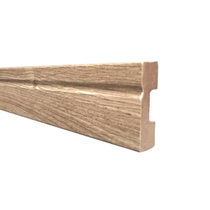 Rodapé de MDF frisado Eucafloor cor 22 50 x 15 x 2400 mm