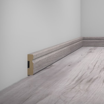 Rodapé de MDF frisado Eucafloor cor 8 50 x 15 x 2400 mm