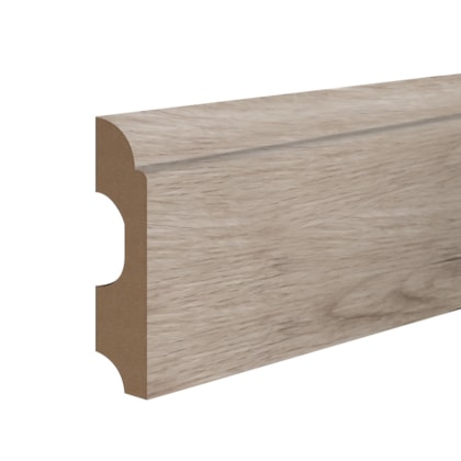 Rodapé de MDF liso Durafloor Clean cor 09 80 x 18 x 2100 mm