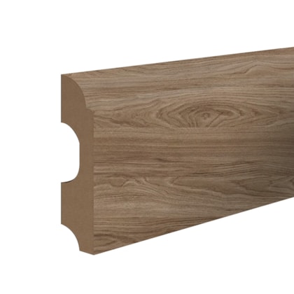 Rodapé de MDF liso Durafloor Clean cor 13 80 x 18 x 2100 mm
