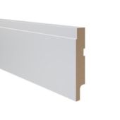Rodapé de MDF liso Durafloor Essencial E-06 branco polar 100 x 18 x 2100 mm