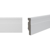 Rodapé de poliestireno Durafloor Maxx M-01 branco 7cm x 16mm x 2,1m Rodapé de poliestireno Durafloor Maxx M-01 branco 7cm x 16mm x 2,1m