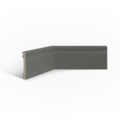 Rodapé de poliestireno EspaçoFloor frisado cinza 10cm x 15mm x 2,20m Rodapé de poliestireno EspaçoFloor frisado cinza 10cm x 15mm x 2,20m
