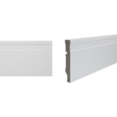 Rodapé de poliestireno frisado Durafloor Maxx M-01 branco 10 cm barra 2,1 m