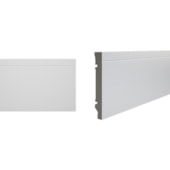 Rodapé de poliestireno frisado Durafloor Maxx M-03 branco 15 cm barra 2,1 m