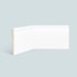 Rodapé de poliestireno frisado EspaçoFloor branco 15 cm barra 2,2 m
