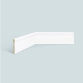 Rodapé de poliestireno frisado EspaçoFloor Slim branco 7 cm barra 2,2 m