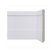 Rodapé de poliestireno frisado Santa Luzia Inova 523 branco 20 cm barra 2,4 m