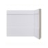 Rodapé de poliestireno frisado Santa Luzia Inova 523 branco 20 cm barra 2,4 m