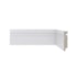 Rodapé de poliestireno frisado Santa Luzia Moderna 456 branco 7 cm barra 2,4 m