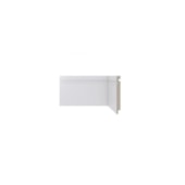 Rodapé de poliestireno frisado Santa Luzia Moderna 480 branco 15 cm barra 2,4 m