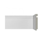 Rodapé de poliestireno frisado Santa Luzia Moderna 493 branco 12 cm barra 2,4 m